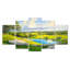 Texas Hill Country I - impression d'art mural 5 panneaux au Texas