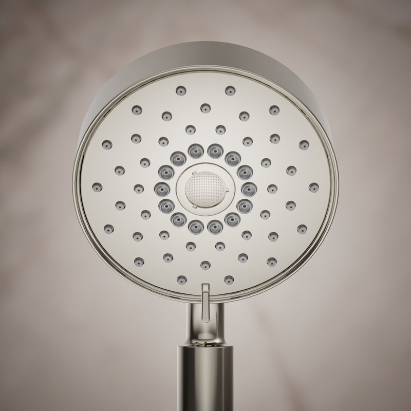 Kohler Purist Component Tempered Massage Handheld Shower Head with MasterClean Spray Nozzle, Vibrant Polished Nickel