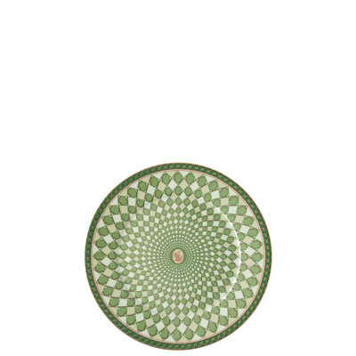 Swarovski Signum - Bread & Butter Plate 7 In Rose Pink