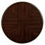 Table de bout ronde en bois d'hévéa massif avec tablette L 22 po x P 22 po x H 20,5 po FSH