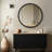 Wood Round Wall Mirror for Bathroom Bedroom Vanity Home Decoration-1013306244-1013173691