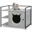 Cushing Wood Enclosed Litter Box Enclosure-2062255307