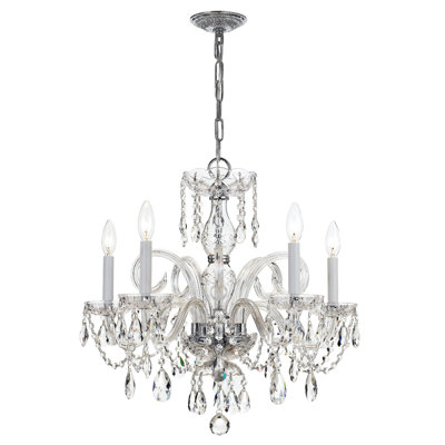 Lustre classique / traditionnel à 5 lumières de style bougie Eivind