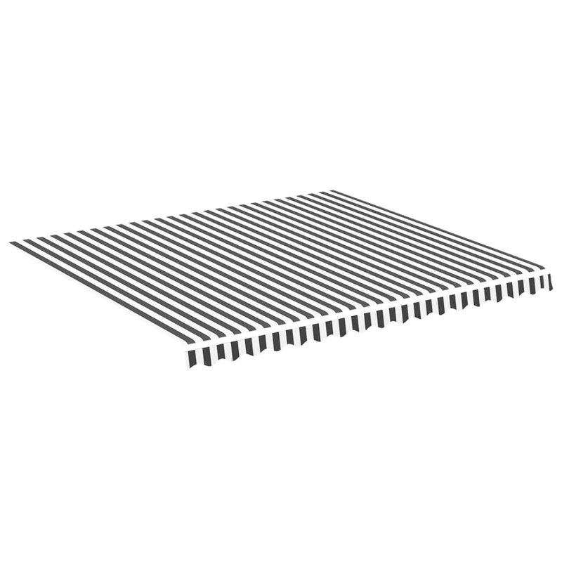Awning Top Sunshade Canvas , 400cm W x 350cm D, Anthracite/White