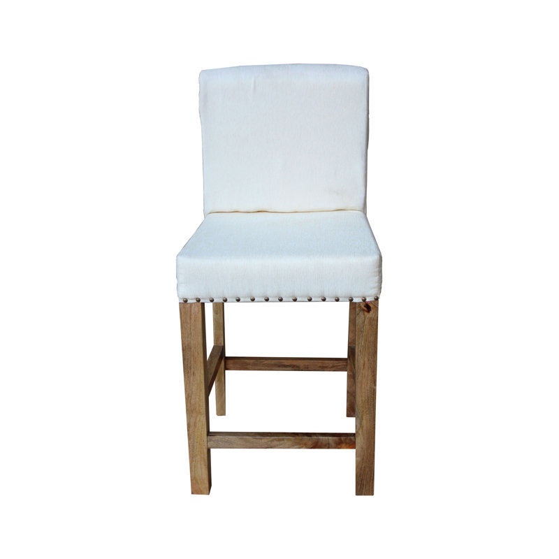 Chaise rembourrée à hauteur de comptoir Khylah