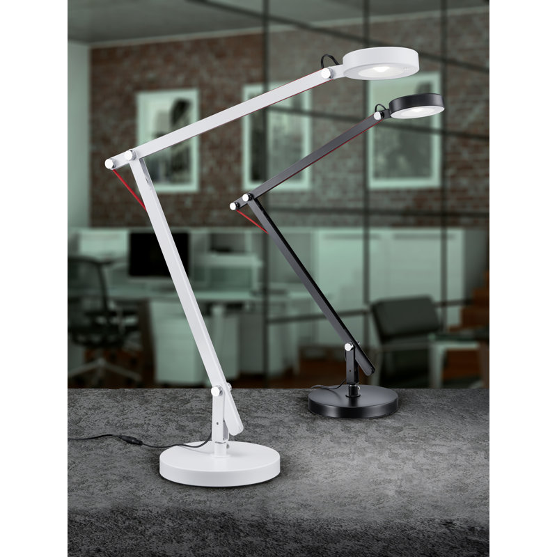 Brancato Adjustable Metal Desk Lamp, Black