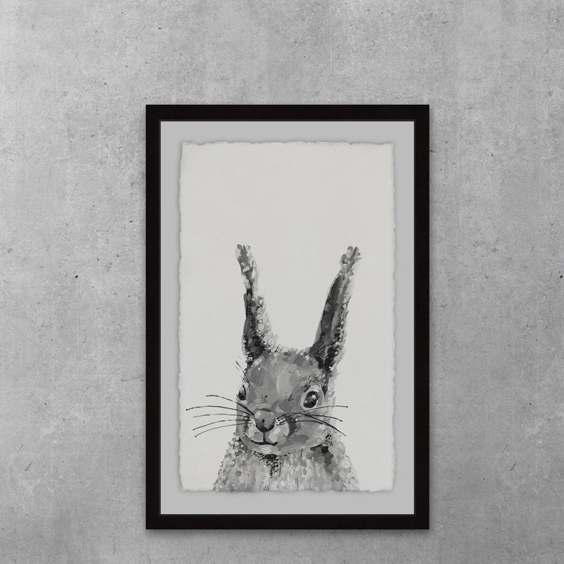 Gray Rabbit - Painting, 91cm H x 61cm W