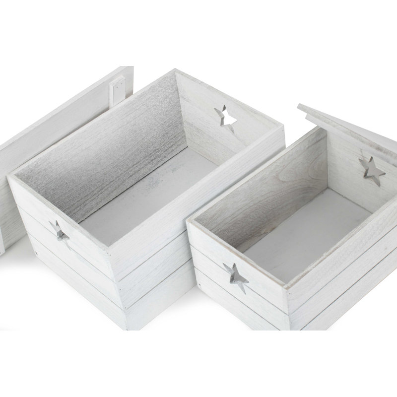 Star Cut out Storage 2 Piece Box Set