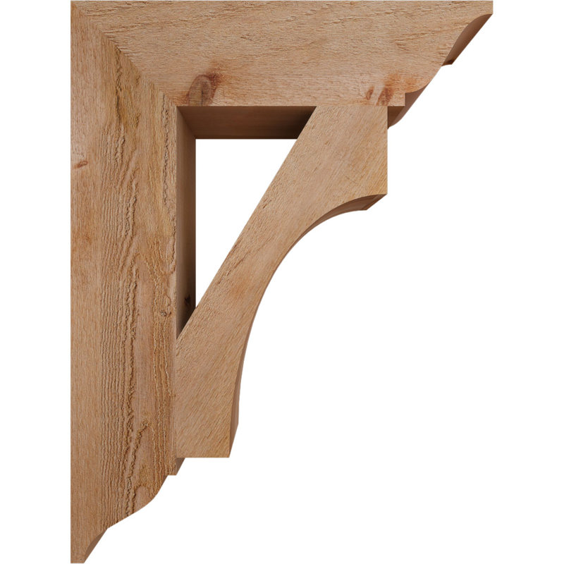 Support traditionnel Westlake, Cèdre rouge de l'Ouest, H 32 po x l 6 po x P 24 po, Rugueux
