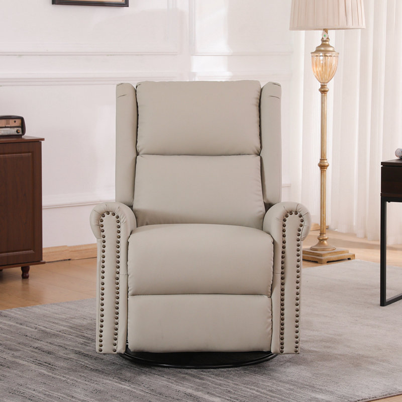 Fauteuil inclinable manuel pivotant à 360 degrés, Beige