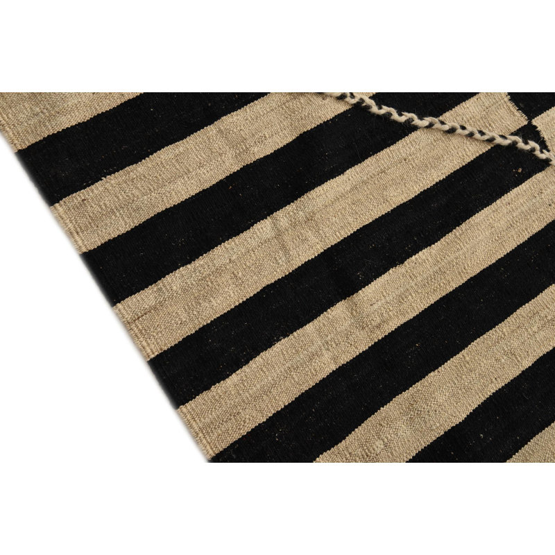 Tapis noir et blanc Ottilie