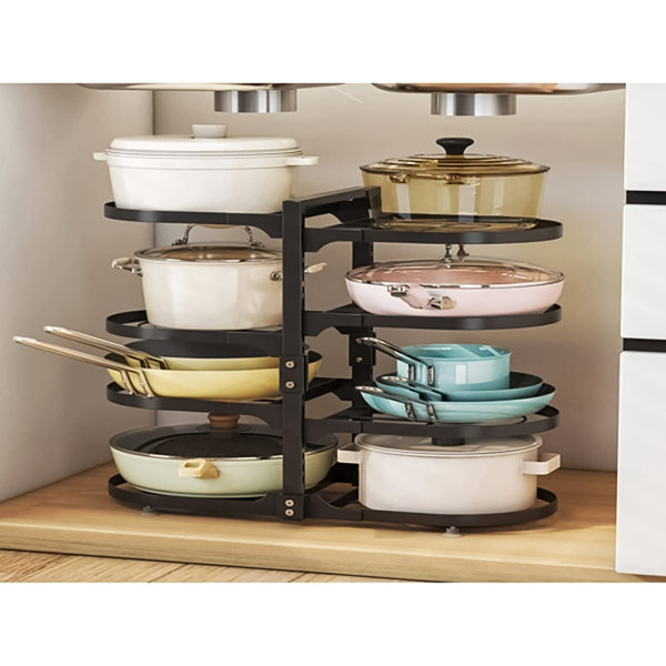 Metal Oval Countertop / Cabinet Pot Rack