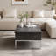 Table basse avec plateau relevable en chêne gris et chrome-687315620-687315623-687315619