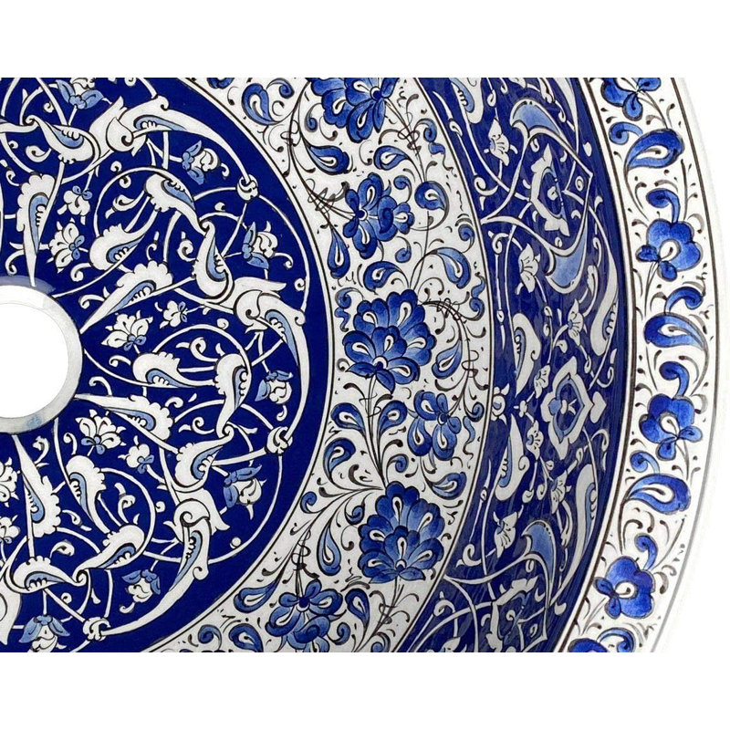 Langley Street 400mm L x 400mm W Ceramic Circular Sink