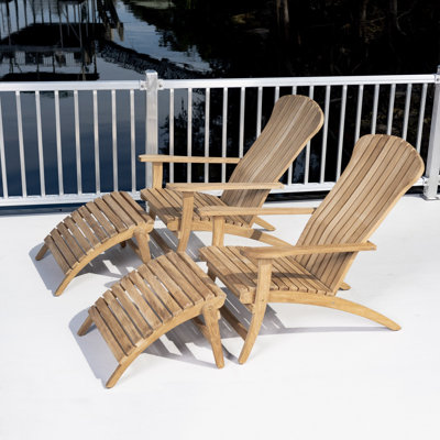 Ensemble Adirondack double en teck