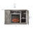  Burroway 47" TV Stand with 18" Electric Fireplace Heater & Media Entertainment Center Console Table for TV up to 50" with Open Storage Shelves & Cabinets-1705615216