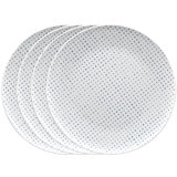 Noritake Hammock Coupe Dinner Plates - Dots, 11"