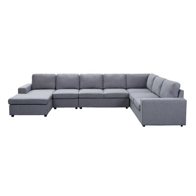 Hayden 146.5'' Wide Polyester Reversible Modular Sofa & Chaise -  Latitude Run®, F8371AEB112347298BF35406F95FD064