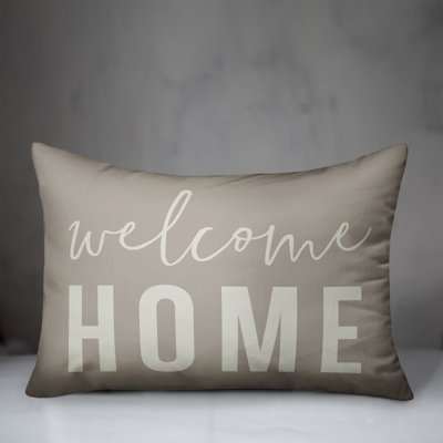  Welcome Home Outdoor Rectangular Pillow Cover & Insert