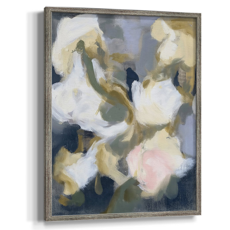 Reproduction encadrée FLORAL Series DCLVII - bois massif, H 15 po x l 12 po