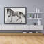 Horse Brown Silhouette Print On Canvas