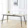 Cullompton Extending Dining Table (tab904,120-150cm) With Light Oak Effect Top And Black Legs