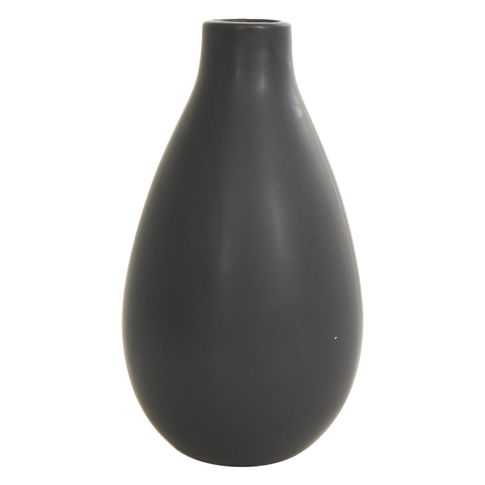 Mable 3 Piece Ceramic Table Vase Set, Black
