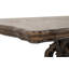 Table de salle à manger traditionnelle 114 po, brun foncé