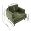 Mid-Century Single Accent Chairs Armchair-36734272