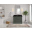 Meuble-lavabo sur pied simple 42 po avec plateau en quartz Alys-93427146