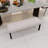 47.24" Wide Upholstered Dining Bench With Black Legs-1188993041