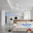 52" 3-Blade Indoor LED Ceiling Fan with Remote and Light Kit Included-173991752-173991753