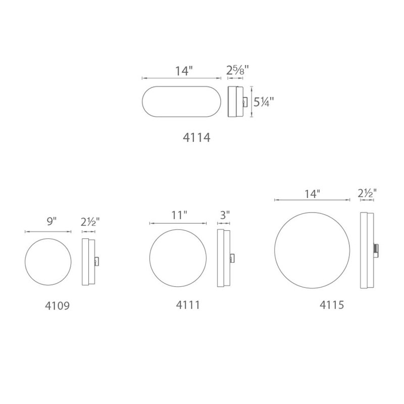 Slice 1 - Light LED Flush Mount, Brushed Nickel, 2.5" H x 8.88" W x 8.88" D
