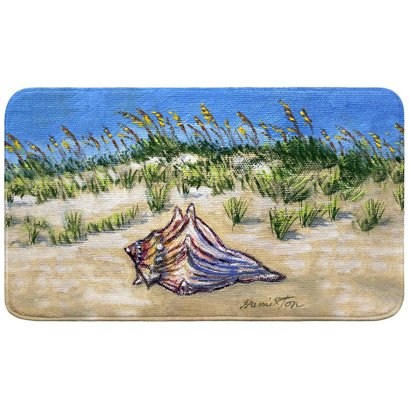 Conch Found Bath Mat, 30" L x 18" W