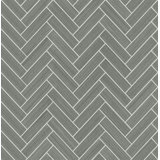 Chevron Vinyl Peel & Stick Metallic Wallpaper Roll
