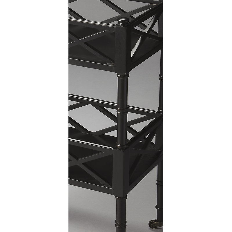 Foster 2 Tier Bar Cart, Black Licorice