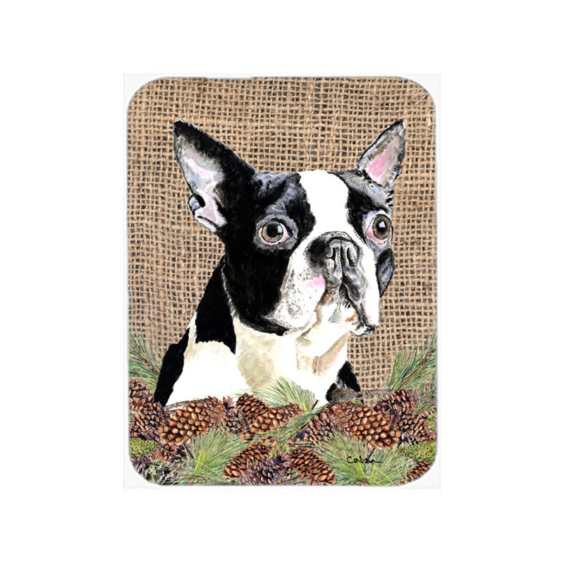 Planche à découper en verre Boston Terrier
