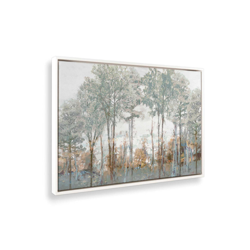 Silver Woods by Amber Sterling Art Print, Framed Canvas, 48 W x 36 H, White