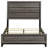 Cabrillo Grey Oak Wood Full Panel Bed