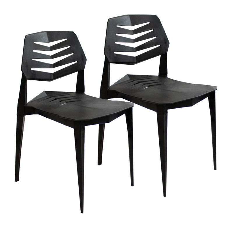 Ensemble de 2 chaises Janemarie, Noir