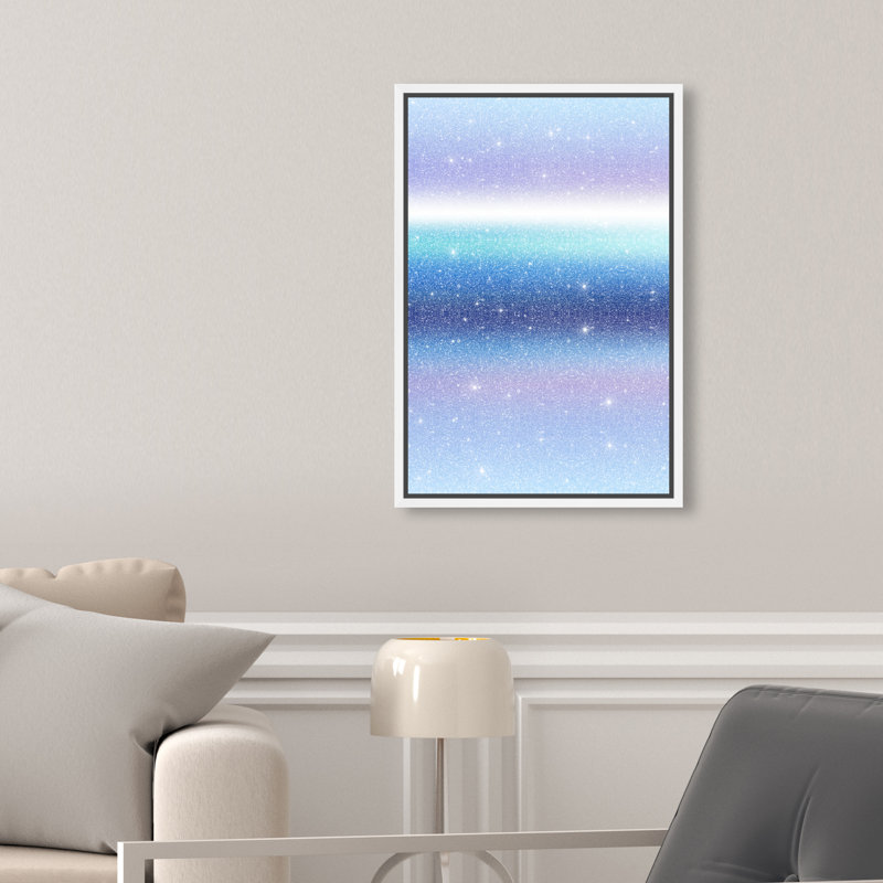 Moonlit Gradient Print by Oliver Gal, 55"H x 37"W, White Floater Frame