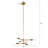 Rensselear 6-Light metal Modern Linear Sputnik Chandelier-945305992