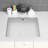 Myhomekeepers 15.5'' White Ceramic Rectangular Bathroom Sink