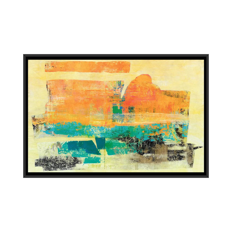 Sherbet - Painting on Canvas, 152.5 cm H x 101.5 cm W, Black Framed
