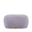 Avilez Chic Boucle Dressing Stool for Bedroom Furniture, Modern Accent Stool with MDF Base