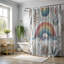Boho Rainbow Waves - 1 Piece Standard Shower Curtain-1600554642