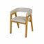 2 -Person Rubberwood Solid Wood Dining Set