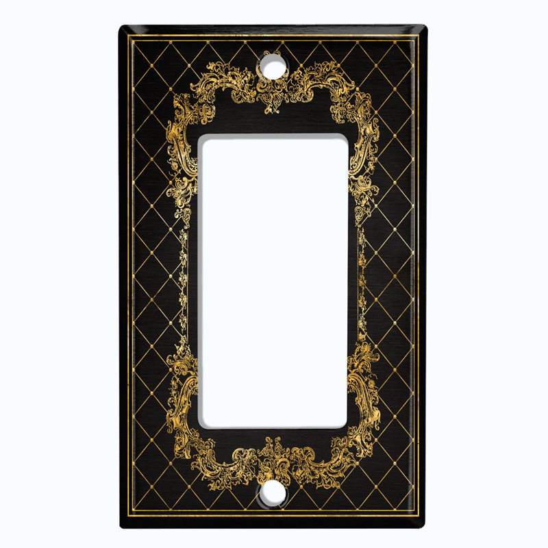 Patterned 1 - Gang Rocker Standard Wall Plate
