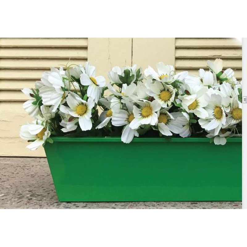 Ensemble de boîtes à fleurs en métal 4 pièces Venuti, sauge
