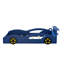 Lit de voiture de course en bois, lit plateforme simple en forme de voiture avec roues pour adolescents-130483759